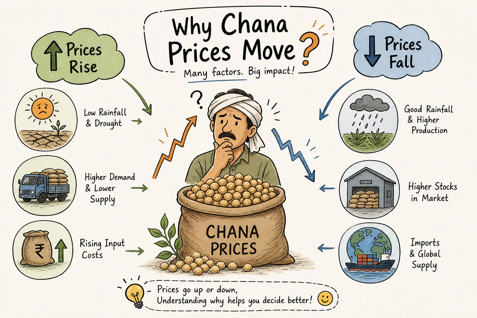 Why chana prices are rising or falling this season