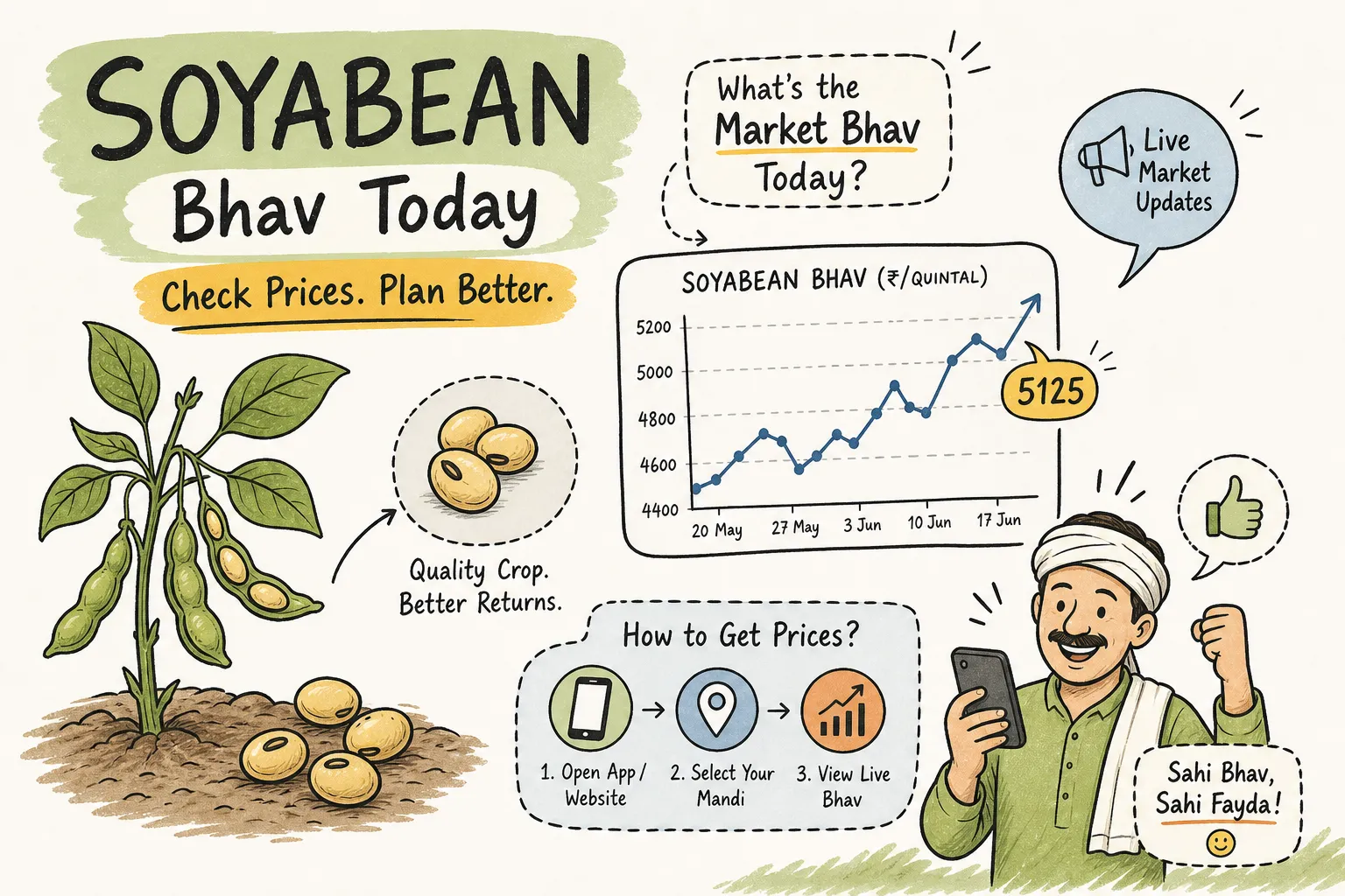 soyabean mandi bhav