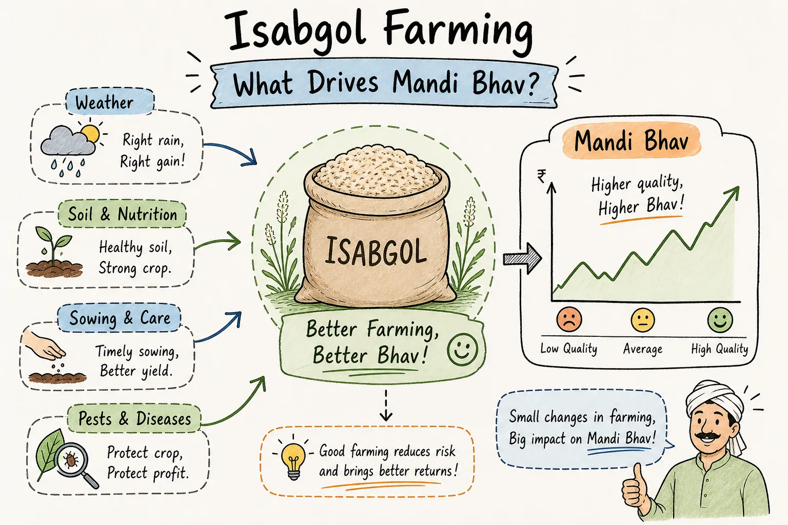 isabgol mandi bhav