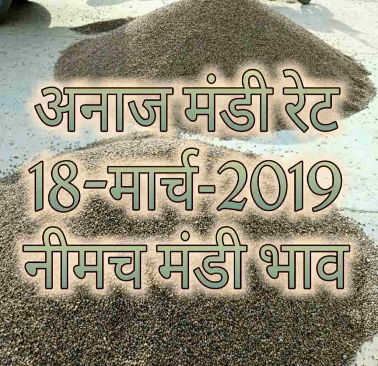 krishi-upaj-bhav-18-march-2019 , neemach mandi bhav