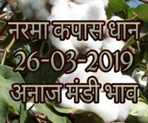 Mandi Bhav 26-03-2019 , Mandi Rates , Anaj Bhav