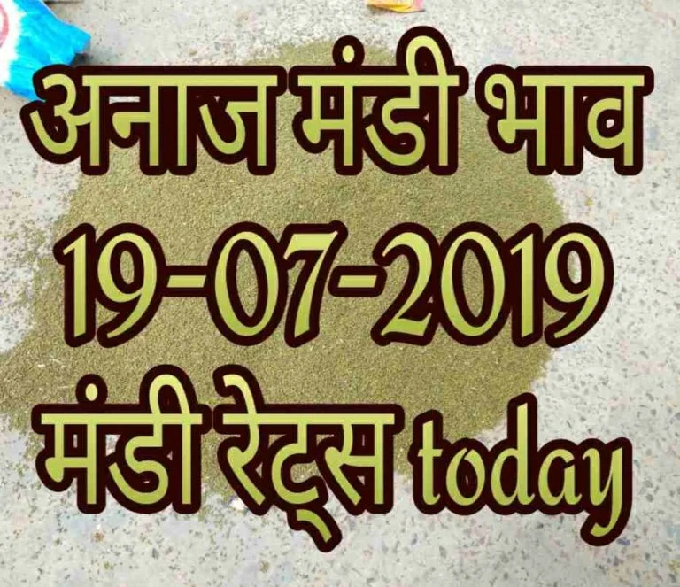 Mandi Bhav 19-07-2019 , Mandi Rates Today