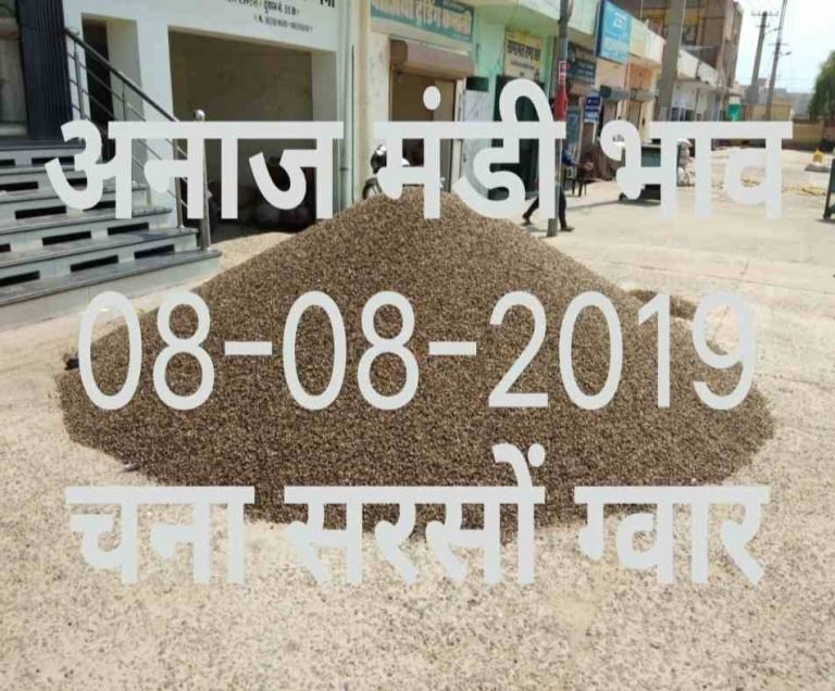 Mandi Bhav 08-08-2019 Baran Mandi Rates