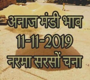 Mandi Bhav 11-11-2019 Krishi Upaj Rates