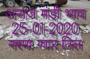 Mandi Bhav 25-01-2020 Anaj Rates