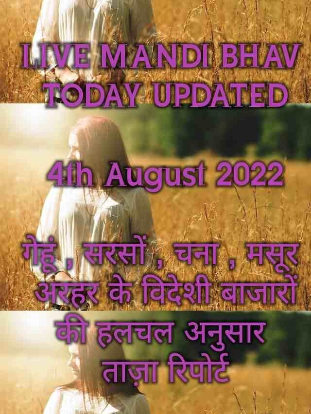 Mandi Bhav Today 4th August 2022