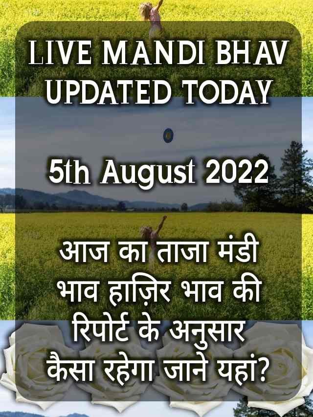 Today Mandi Bhav 9th Aug 2022